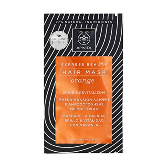 APIVITA MASCARILLA EXPRESS CAPILAR BRILLO NARANJA Y MIEL 1 SACHET