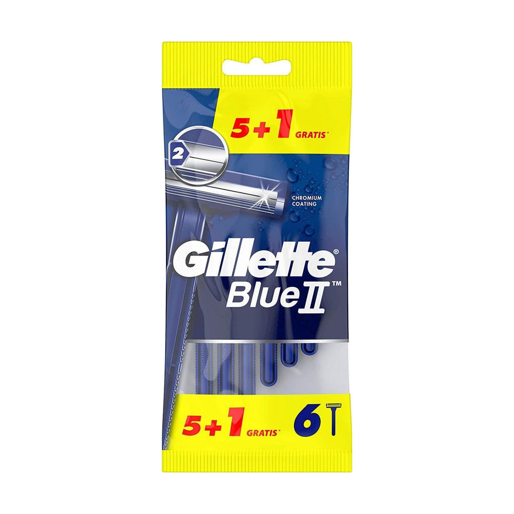 GILETTE BLUE II 5+1 UNIDADES