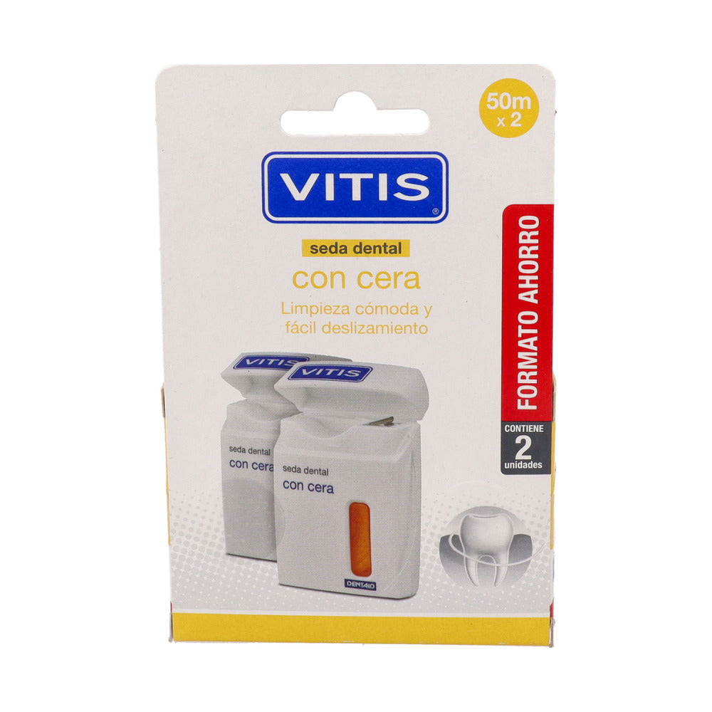 VITIS SEDA DENTAL CON CERA PACK 2 UNIDADES