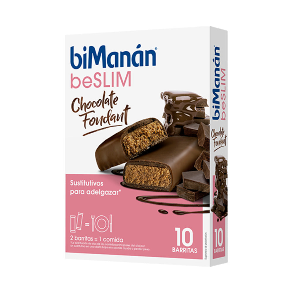 BIMANAN BESLIM SUSTITUTIVO 10 BARRITAS 31 G SABOR CHOCOLATE FONDANT
