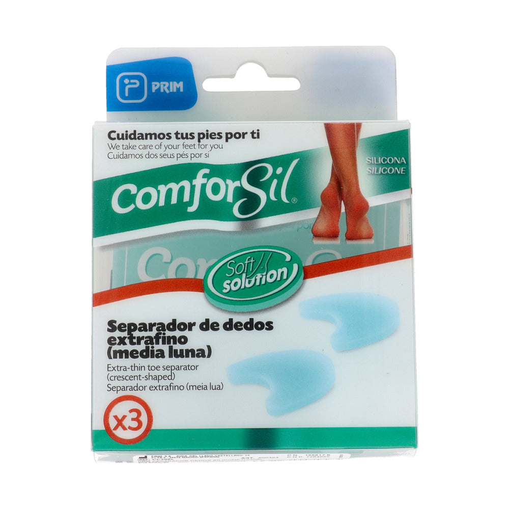 PRIM COMFORSIL SEPARADOR DE DEDOS EXTRAFINO MEDIA LUNA T-L CC206