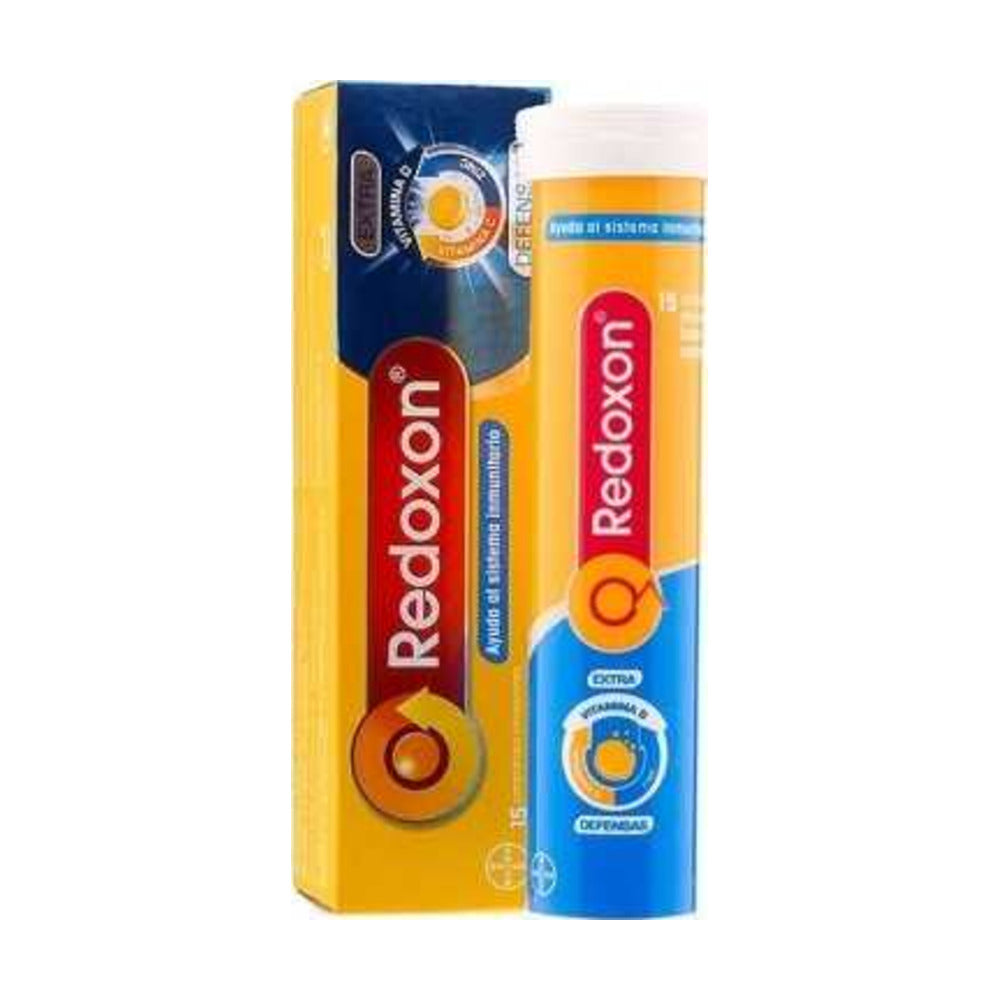 REDOXON EXTRA DEFENSAS VITAMINA C + ZINC 15 COMPRIMIDOS EFERVESCENTES SABOR NARANJA