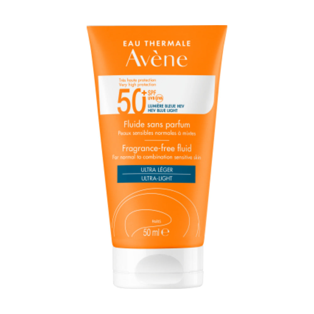 AVENE SOLAR SPF50+ FLUIDO SIN PERFUME 50ML
