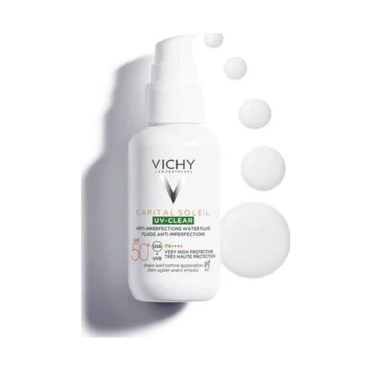 VICHY SOLAR UV CLEAR WATER FLUID SPF50+ 40ML