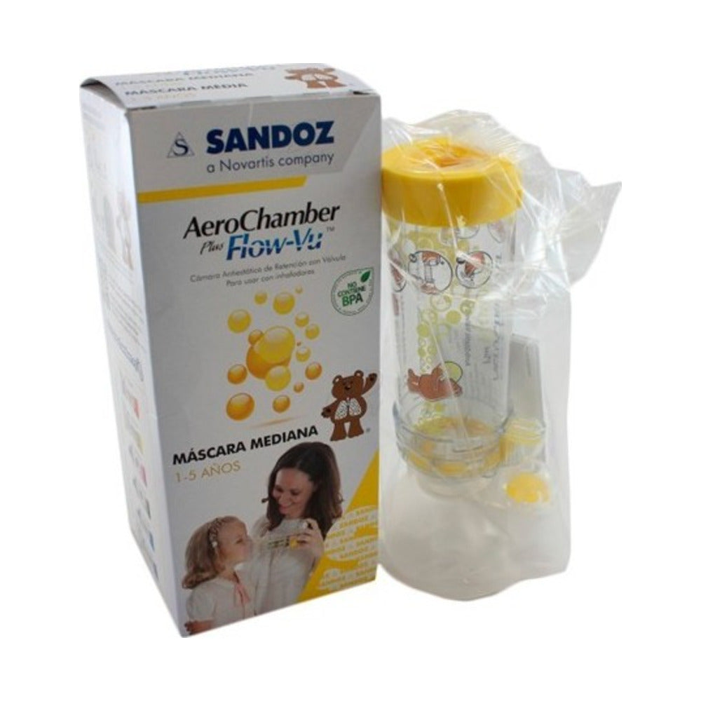 AEROCHAMBER PLUS FLOW-VU PEDIATRICO CAMARA DE INHALACION INFANTIL 1 U