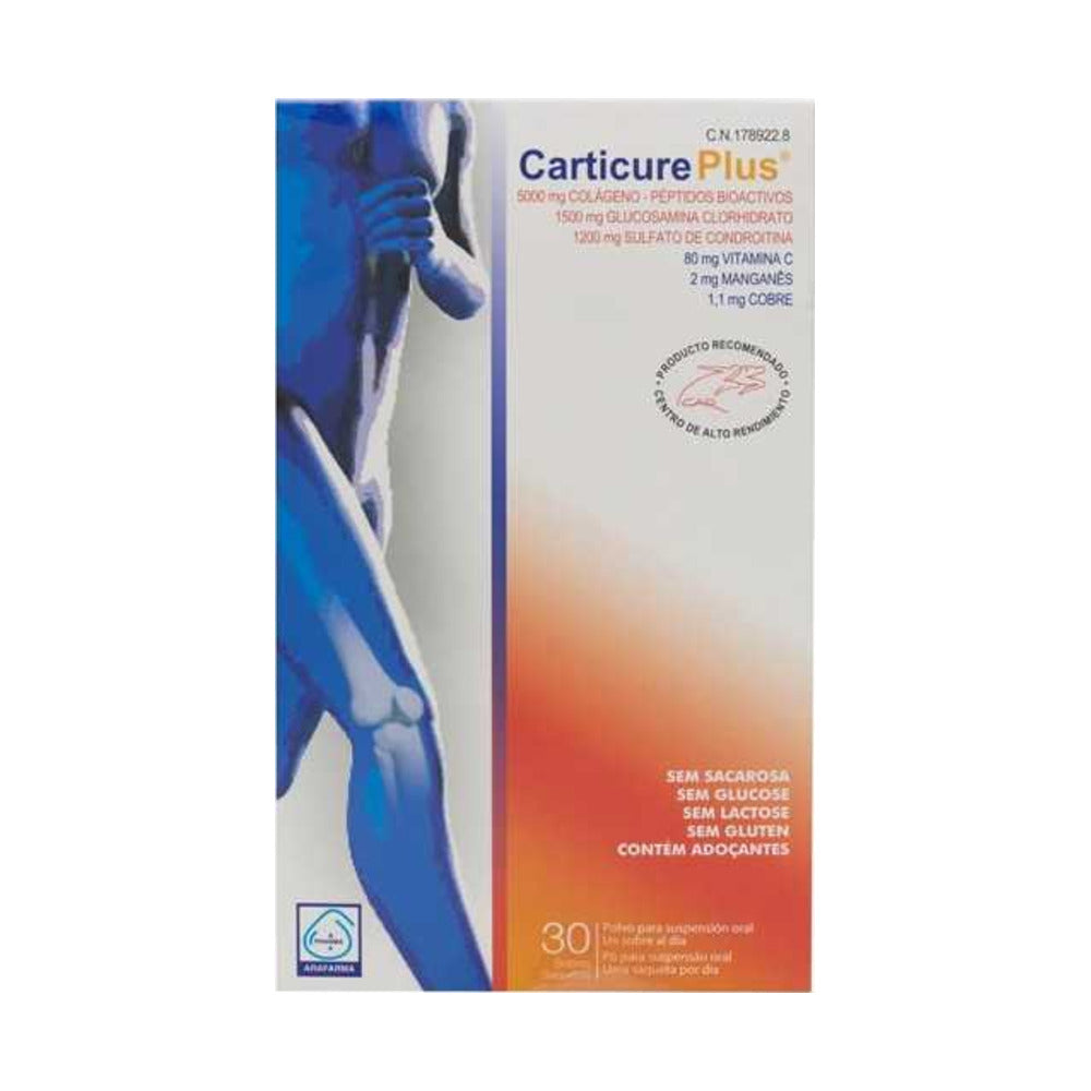CARTICURE PLUS CONDROITINA + GLUCOSAMINA + COLAGENO 30 SOBRES