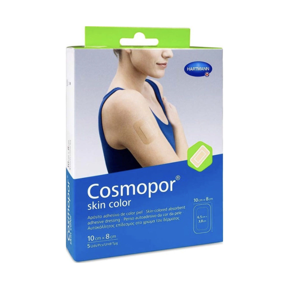 COSMOPOR SKIN COLOR APOSITO ESTERIL 10 CM X 8 CM 5 APOSITOS