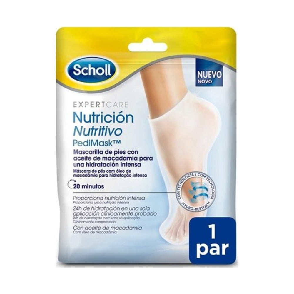 SCHOLL PEDIMASK MASCARILLA NUTRITIVA PIES 1 PAR