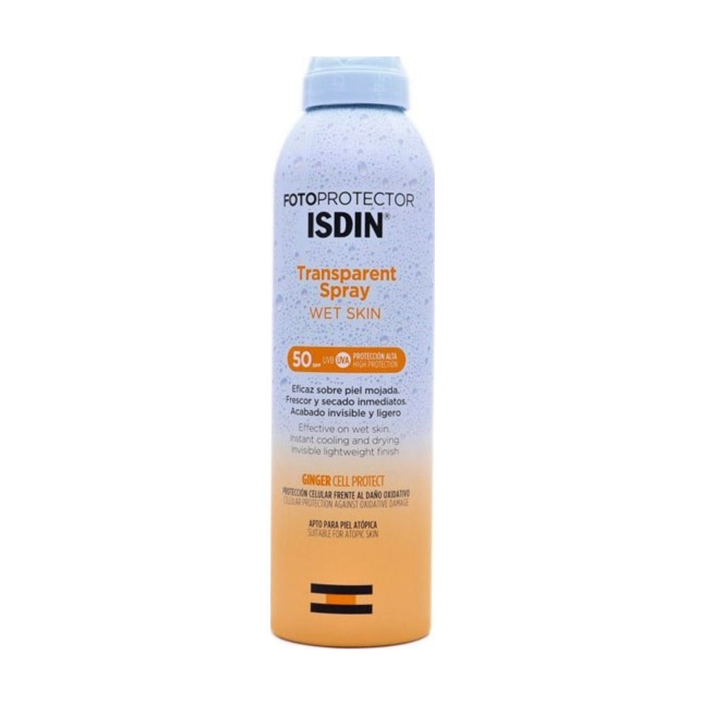 ISDIN SOLAR FOTOPROTECTOR TRANSPARENT SPRAY WET SKIN SPF50+ 250ML