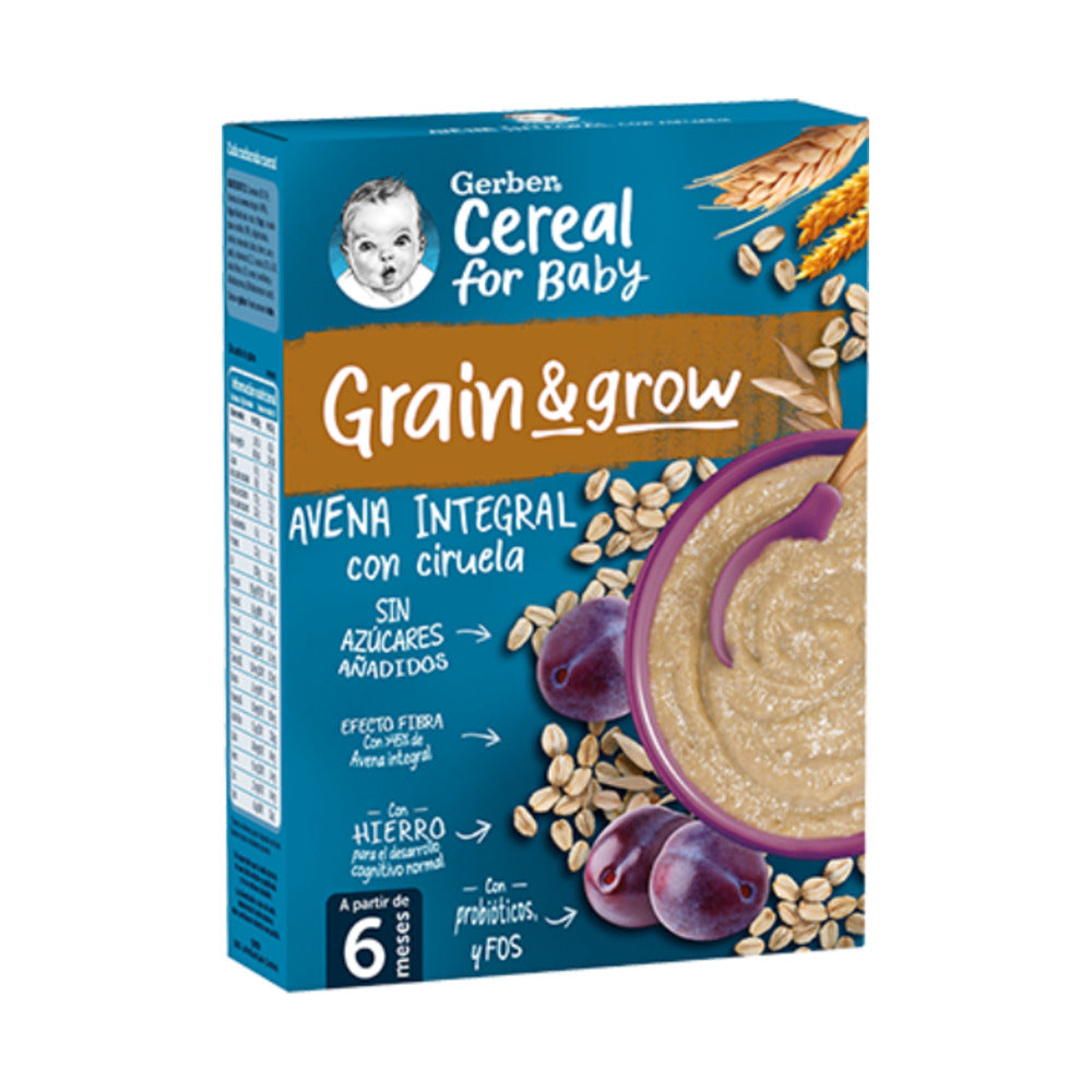 GERBER AVENA INTEGRAL CON CIRUELA 250 G