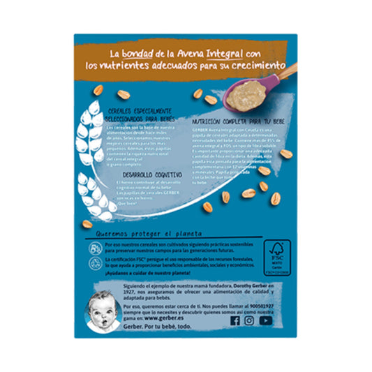 GERBER AVENA INTEGRAL CON CIRUELA 250 G