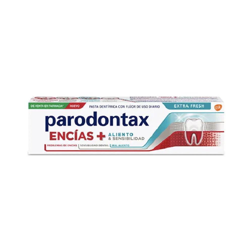 PARODONTAX ENCIAS + ALIENTO & SENSIBILIDAD EXTRA FRESH 1 TUBO 75 ML