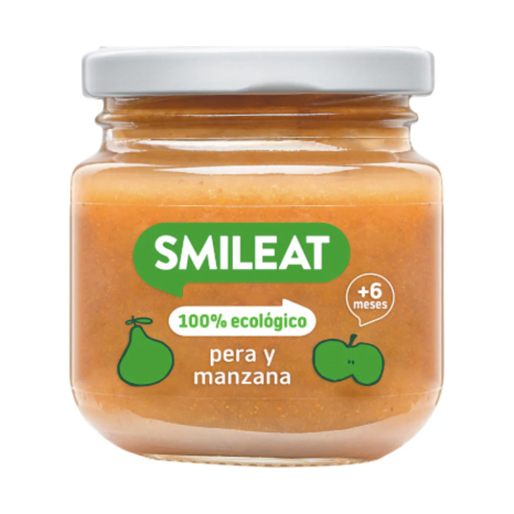 SMILEAT 1 TARRITO 130 G SABOR PERA Y MANZANA