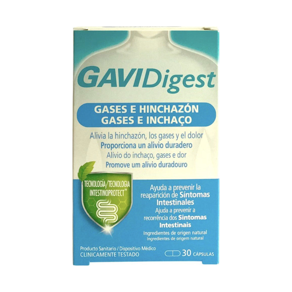 GAVIDIGEST GASES E HINCHAZON 30 CAPSULAS