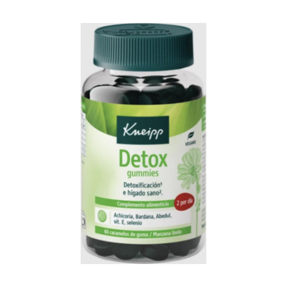 KNEIPP DETOX GUMMIES 60 CARAMELOS DE GOMA SABOR MANZANA LIMON