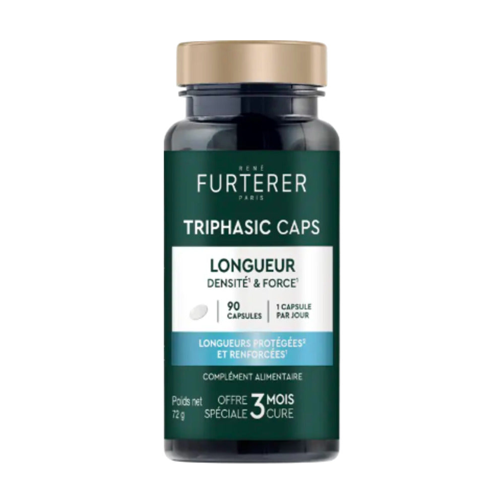 TRIPHASIC CAPS LARGOS DENSIDAD Y FUERZA RENE FURTERER 90 CAPSULAS