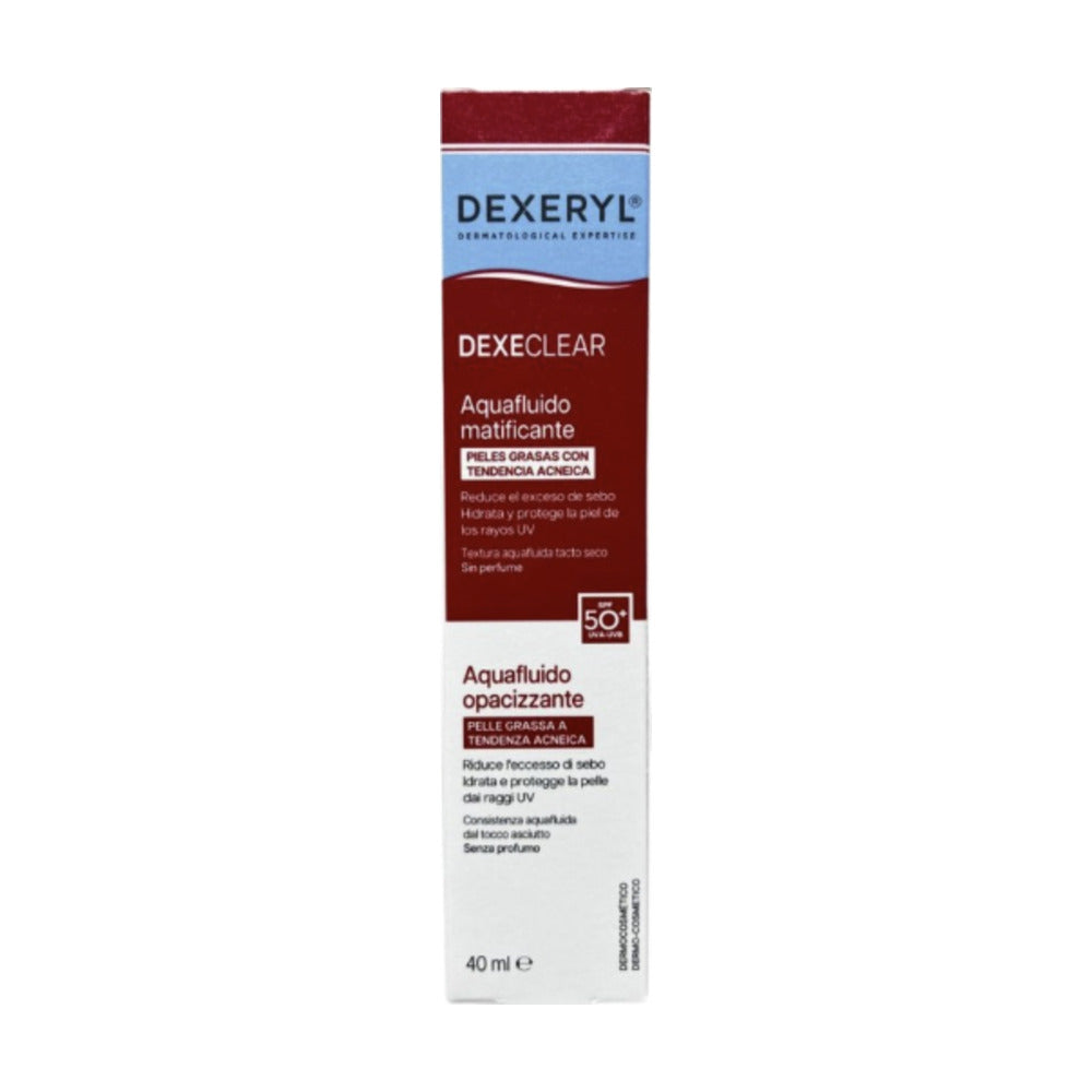 DEXECLEAR AQUAFLUIDO MATIFICANTE SPF 50+ 1 ENVASE 40 ML