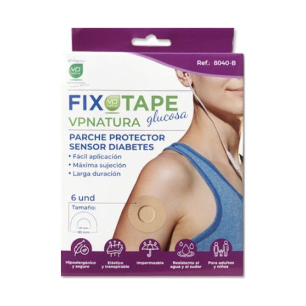 VP NATURA PARCHE PROTECTOR SENSOR DIABETES 6 UNIDADES COLOR BEIGE