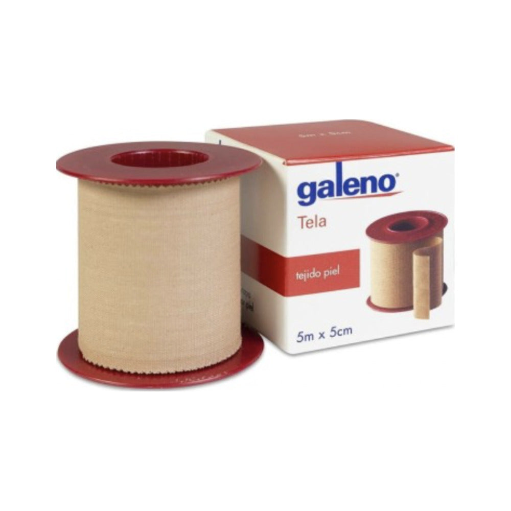 ESPARADRAPO GALENO 1 UNIDAD TELA PIEL 5 M X 5 CM