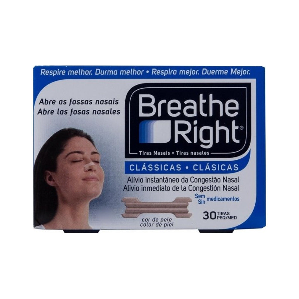 RHINOMER BY BREATHE RIGHT TIRA ADH NASAL CLASICAS T- PEQ-MED 30 U