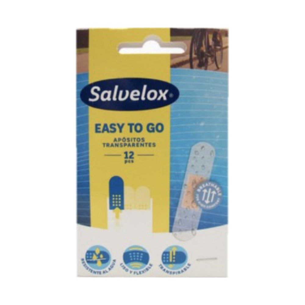 SALVELOX PLAST APOSITO ADHESIVO TRANSP 12 U