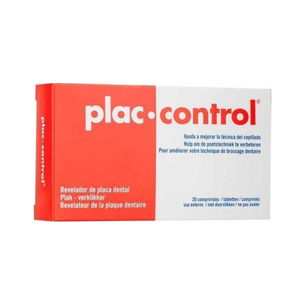PLAC CONTROL COMPRIMIDOS REVELADOR PLACA DENTAL 20 COMPRIMIDOS