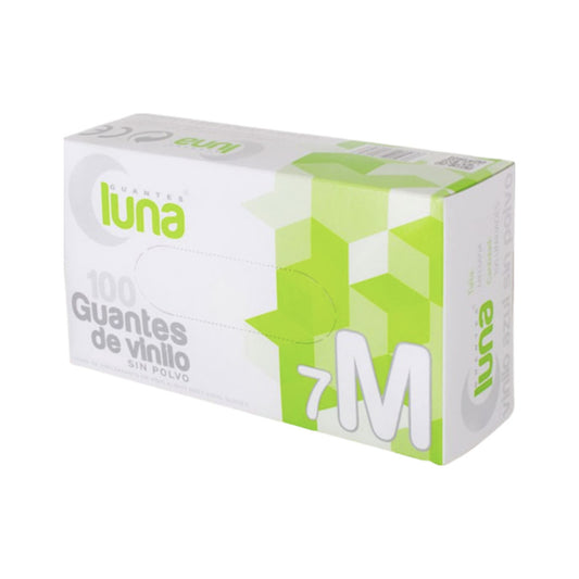 GUANTE VINILO LUNA SUPREMET-M SIN POLVO