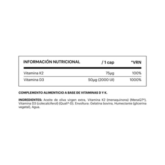 BELEVELS D3+K2 60 CAPS