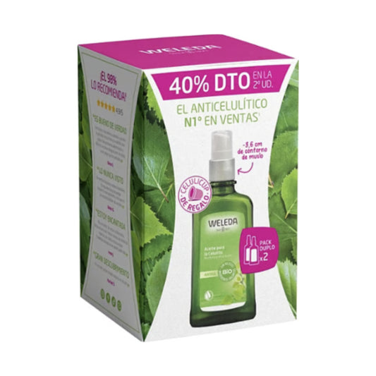 WELEDA PACK ACEITE ABEDUL PARA LA CELULITIS 2 UNIDADES +CELULICUP DE REGALO