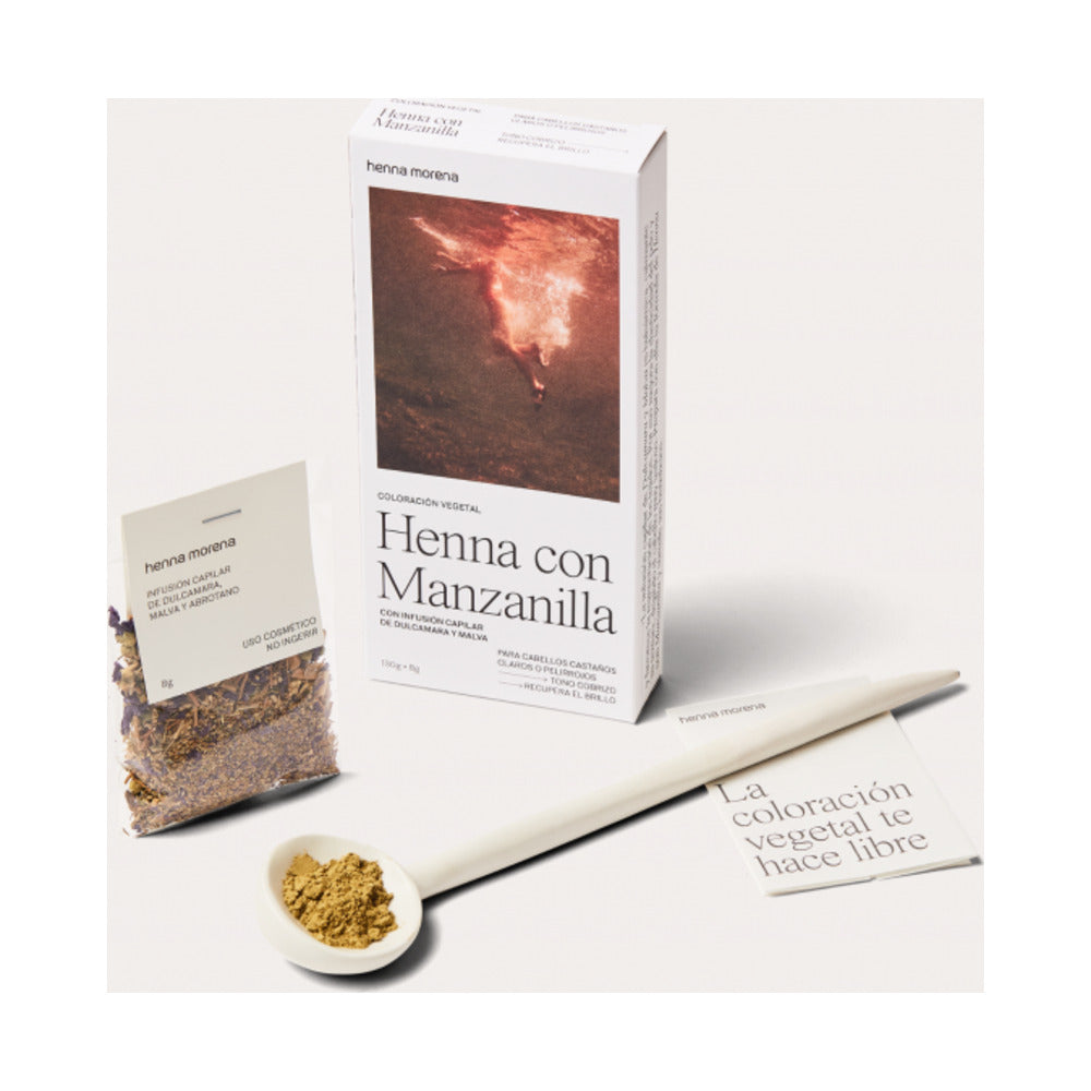 HENNA MORENA HENNA CON MANZANILLA CON INFUSION DE DULCAMARA Y MALVA