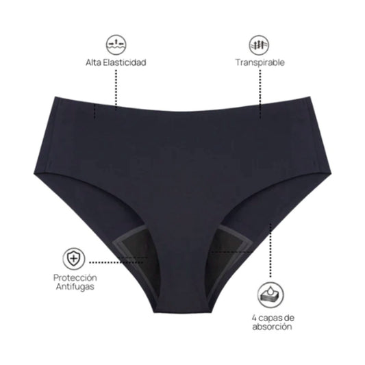 MYALMA BRAGUITA MENSTRUAL NEGRO TALLA XS