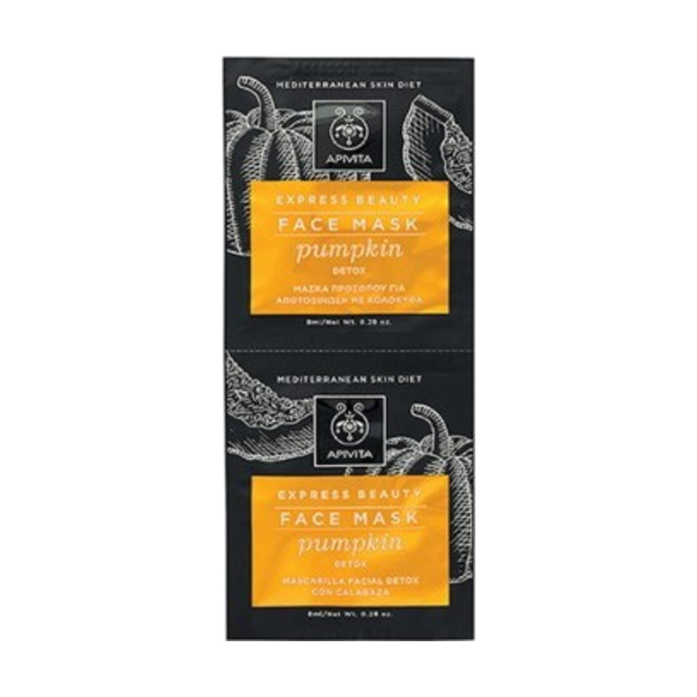 APIVITA MASCARILLA FACIAL EXPRESS BEAUTY DETOX CON CALABAZA 2 SACHETS