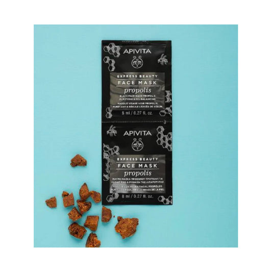 APIVITA MASCARILLA FACIAL EXPRESS BEAUTY NEGRA CON PROPOLIS 2 SACHETS