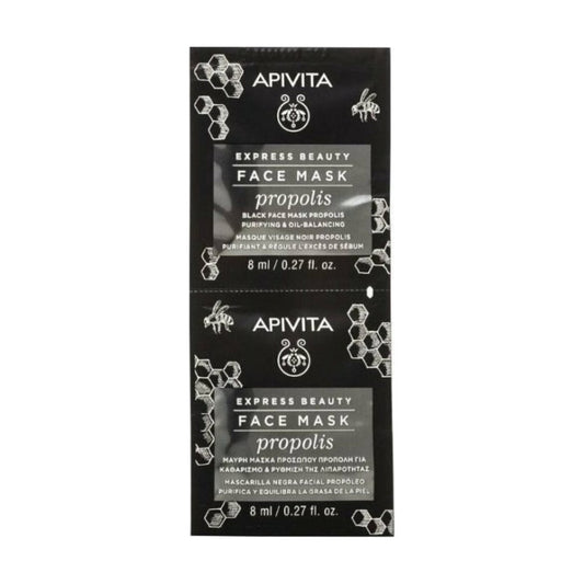 APIVITA MASCARILLA FACIAL EXPRESS BEAUTY NEGRA CON PROPOLIS 2 SACHETS