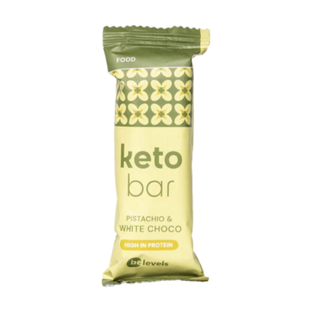 BELEVELS BARRITA KETO PISTACHO Y CHOCO BLANCO 40G