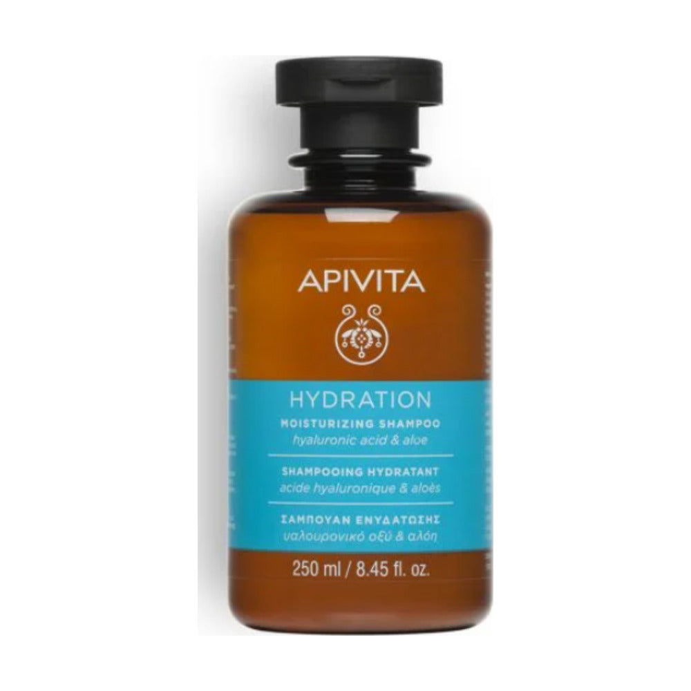 APIVITA CHAMPU HIDRATANTE CON ACIDO HIALURONICO Y ALOE 250 ML