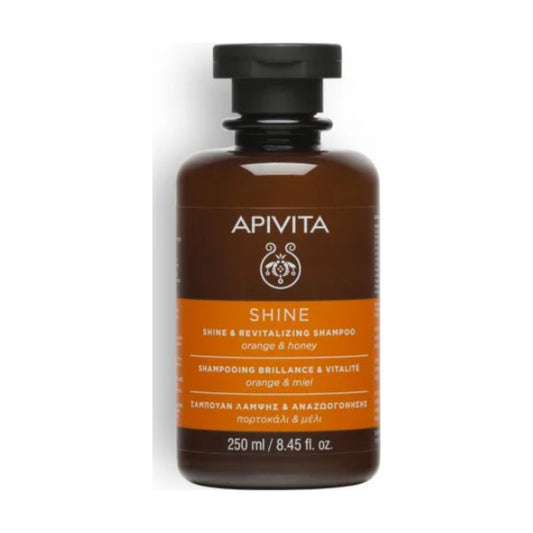 APIVITA CHAMPU BRILLO Y VITALIDAD NARANJA Y MIEL 250 ML