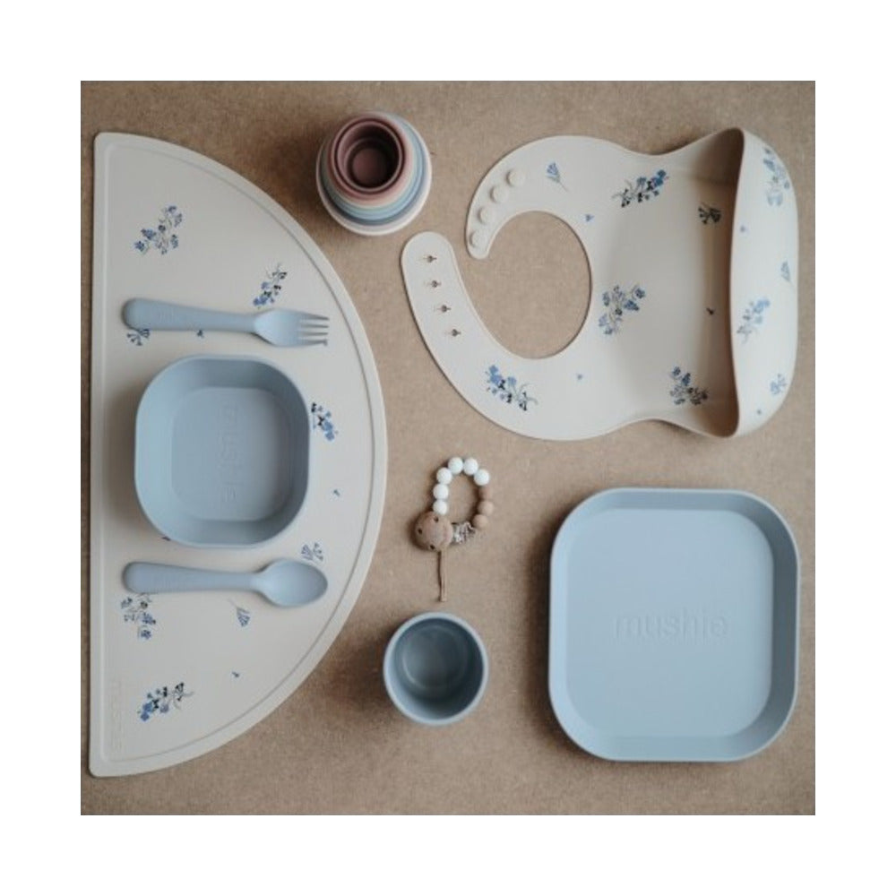 MUSHIE MANTEL SILICONA PRINT LILAC FLOWERS