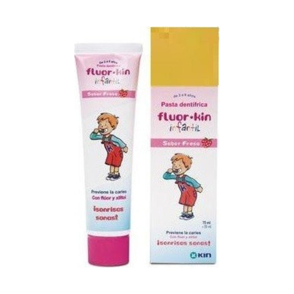 FLUOR KIN INFANTIL PASTA DENTIFRICA  1 ENVASE 75 ML FRESA