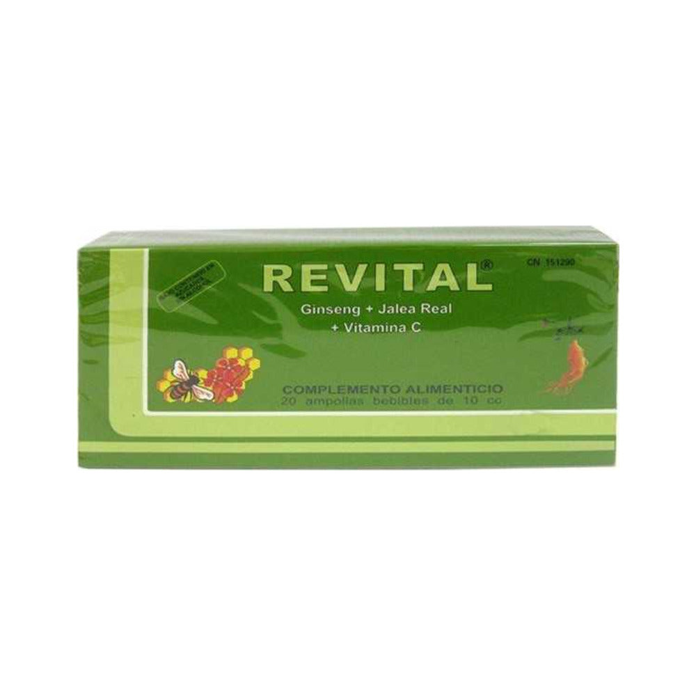 REVITAL GINSENG VIT C JALEA 20X10 ML AMP BEBIB
