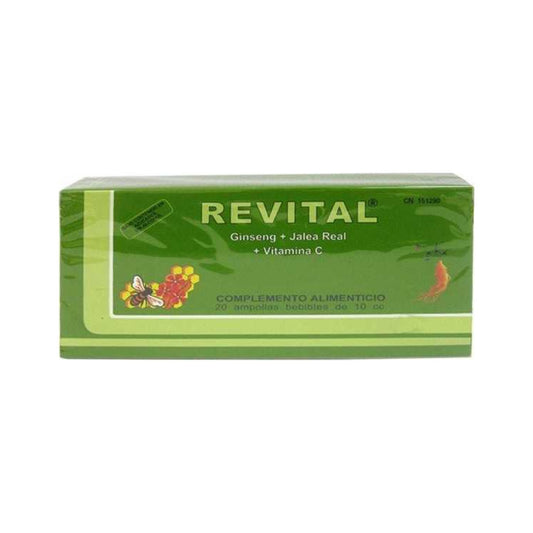 REVITAL GINSENG VIT C JALEA 20X10 ML AMP BEBIB