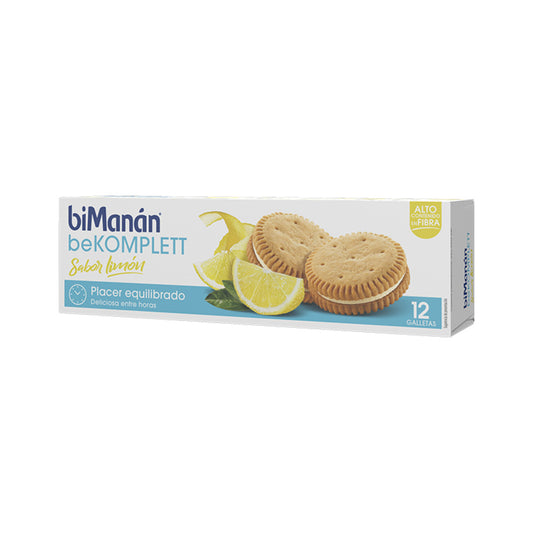 BIMANAN BEKOMPLETT GALLETAS SNACK  12 UNIDADES SABOR LIMON