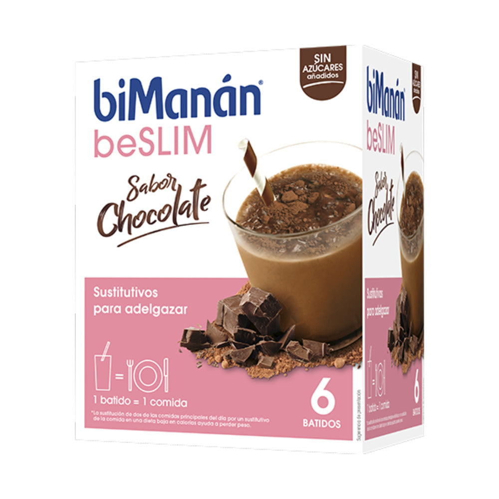 BIMANAN BESLIM SUSTITUTIVO BATIDO  6 SOBRES 50 G SABOR CHOCOLATE