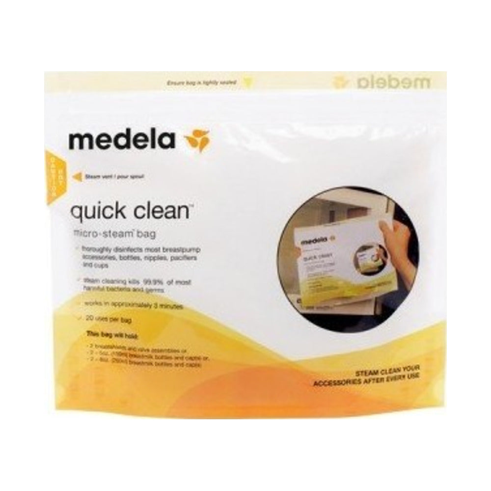MEDELA BOLSAS DE ESTERILIZACIÓN PARA MICROONDAS REUTILIZABLES QUICK CLEAN 5U