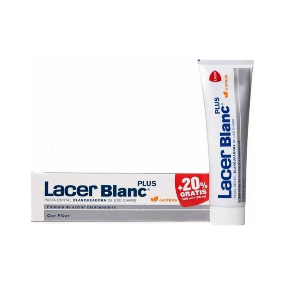 LACERBLANC PLUS BLANQUEADORA USO DIARIO PASTA DENTAL 1 ENVASE 125 ML SABOR D- CITRUS