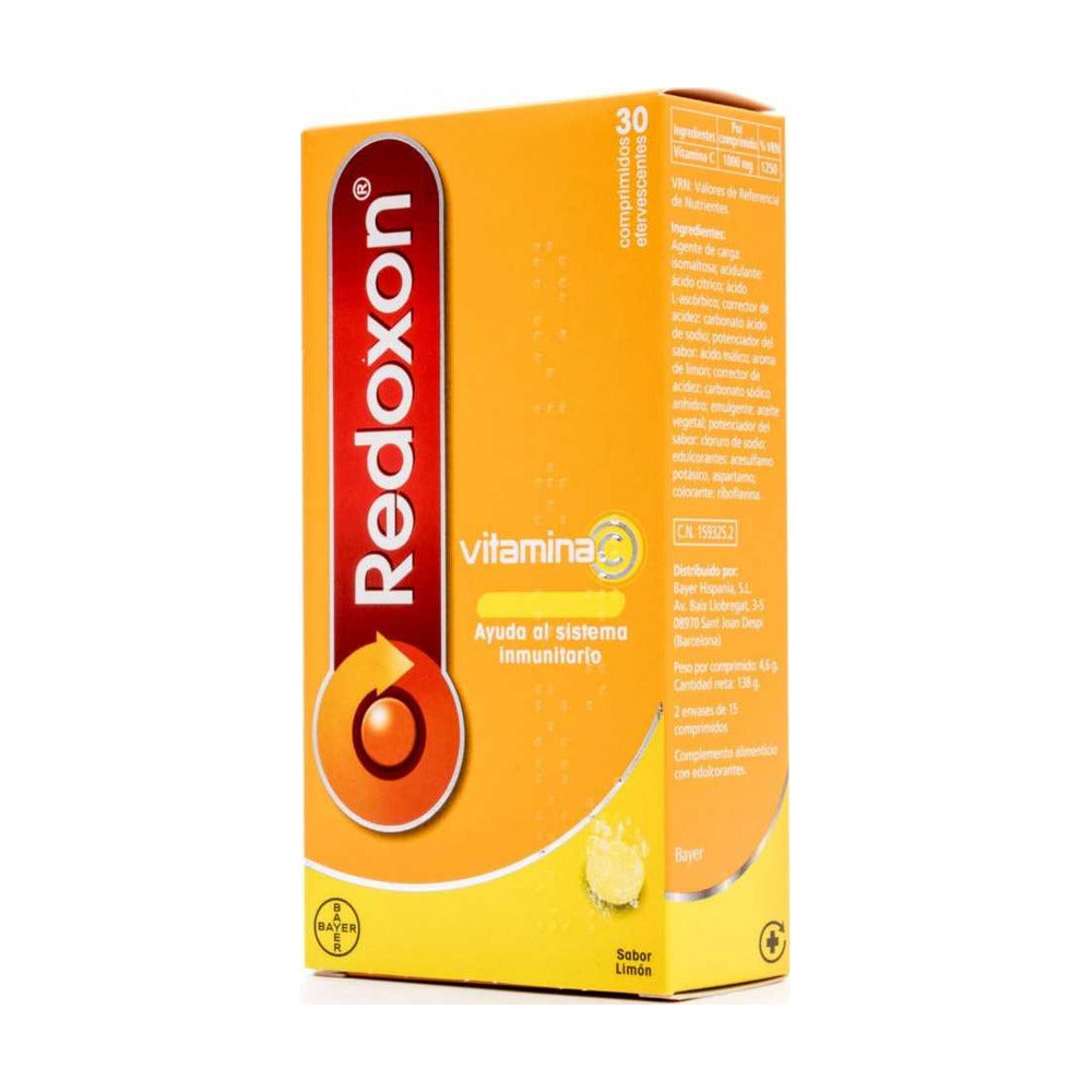 REDOXON VIT C  30 COMPRIMIDOS EFERVESCENTES SABOR LIMÓN