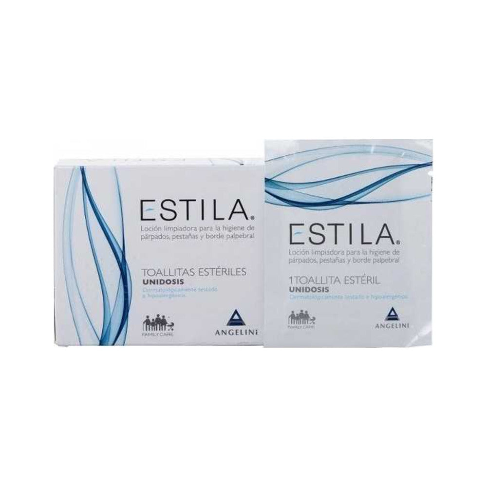 ESTILA TOALLITAS ESTERILES DE UN SOLO USO HIGIENE DE PARPADOS/ PESTAÑAS Y BORDE PALPEBRAL 30 TOA