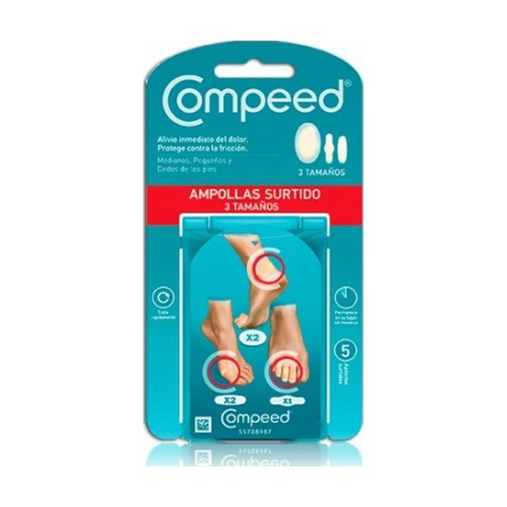 COMPEED AMPOLLAS HIDROCOLOIDE PACK MIXTO 5 U