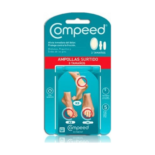 COMPEED AMPOLLAS HIDROCOLOIDE PACK MIXTO 5 U