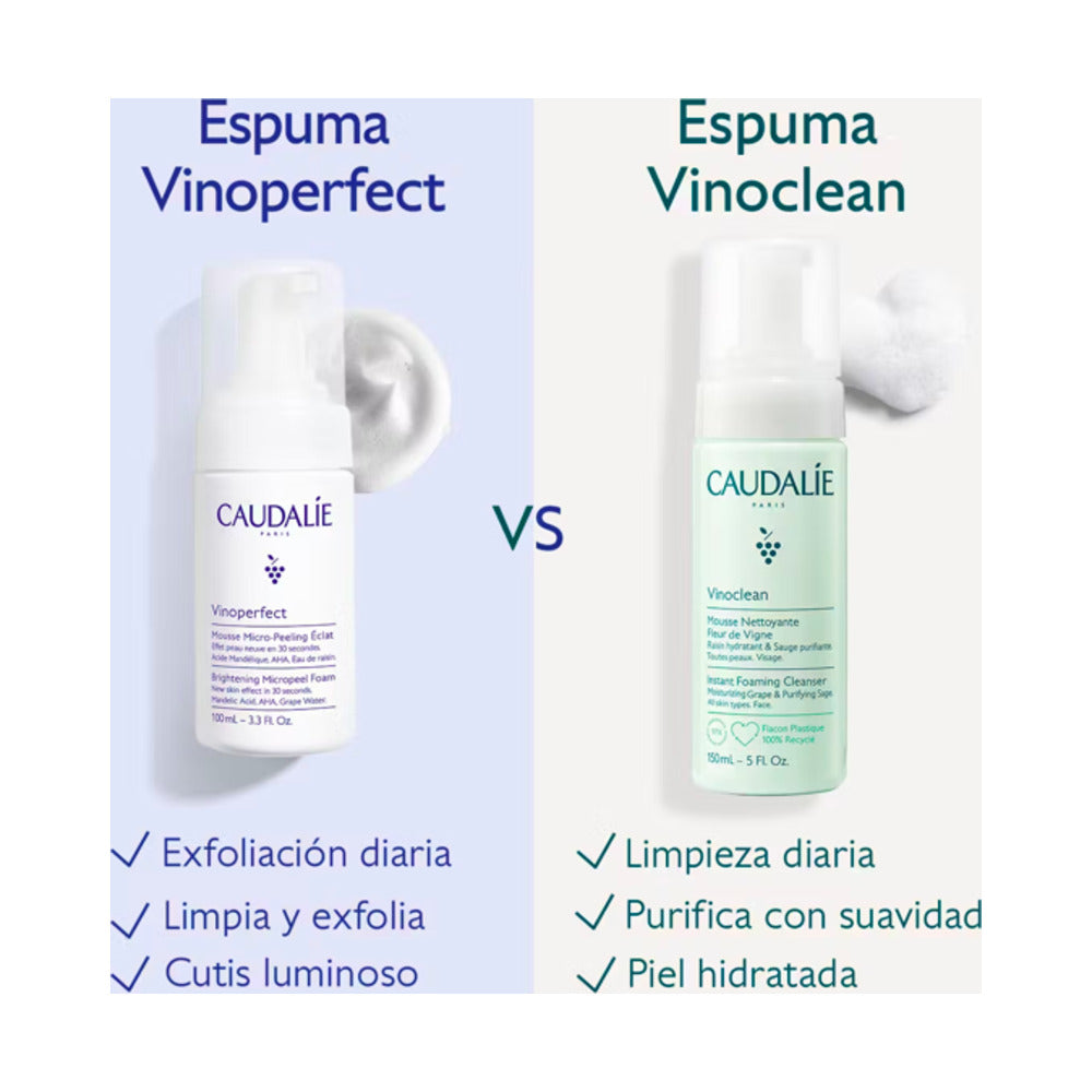 CAUDALIE VINOPERFECT MOUSSE MICROPEELING ECLAT 100ML